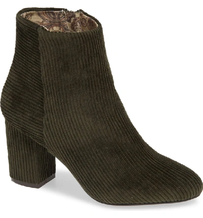 Band Of Gypsies Andrea Bootie In Forest Green Corduroy