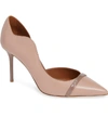 Malone Souliers By Roy Luwolt Morrissey Wave Asymmetrical Pump In Dove Pink