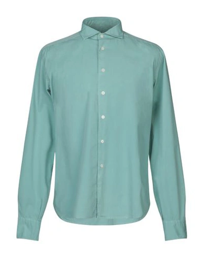 Peuterey Solid Color Shirt In Light Green