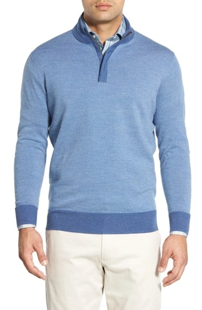 Peter Millar Crown Soft Quarter-zip Birdseye Pullover Sweater In ...
