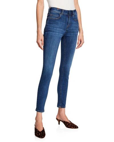 Notify Bamboo Skinny High-waist Jeans In Medium Blue