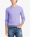 Polo Ralph Lauren Men's Cashmere Crew Neck Sweater In Maidstone Purple Heather