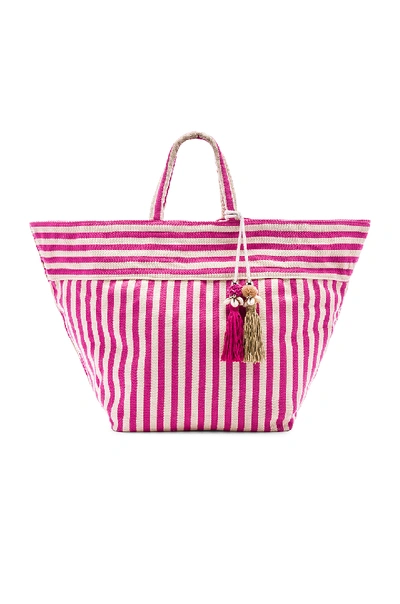 Jadetribe Valerie Large Beach Bag Puka In Pink