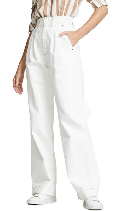Goldsign The Trouser Jeans In Pearl