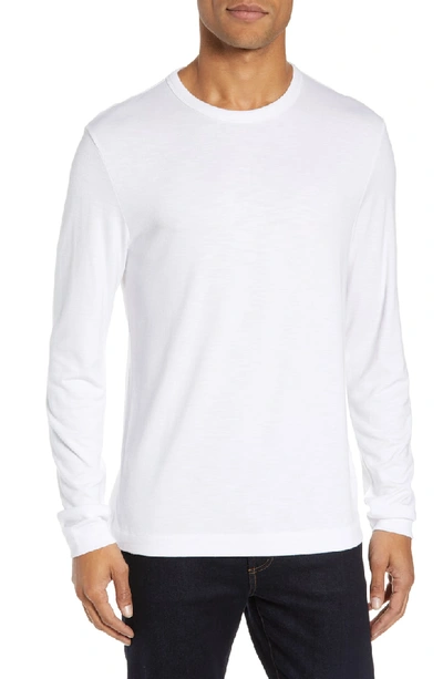 Theory Gaskell Slim Fit Long Sleeve T-shirt In White