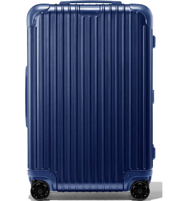 blue medium suitcase
