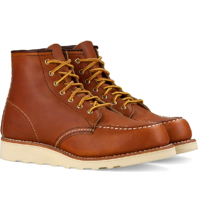 Red Wing 6-inch Moc Boot In Oro Legacy Leather