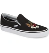 Vans Classic Slip-on Sneaker In Checker Floral Black