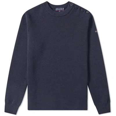 Armor-lux 01901 Fouesnant Crew Knit In Blue
