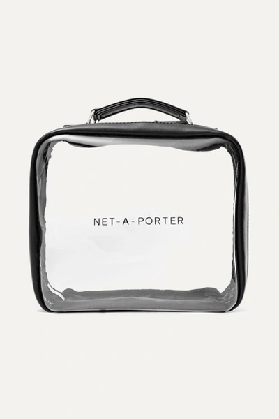 Net-a-porter Beauty Vegan Faux Leather-trimmed Perspex Cosmetics Case - Black