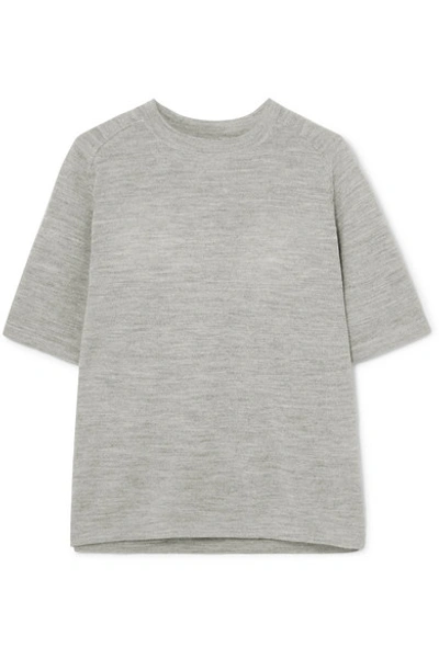 Carcel Uni Baby Alpaca T-shirt In Gray