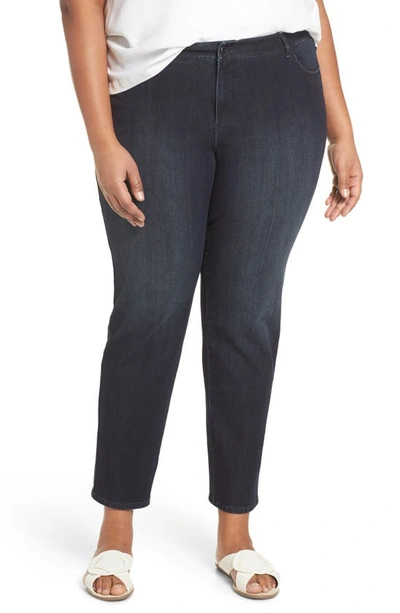 Lafayette 148 Mercer Stretch-denim Slim-leg Jeans, Plus Size In Indigo