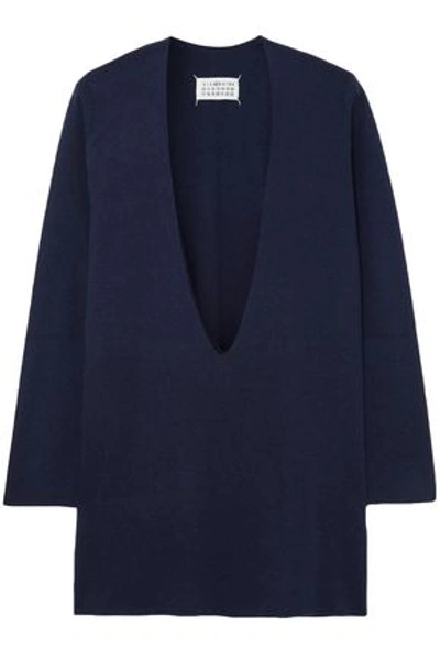 Maison Margiela Woman Knitted Sweater Navy