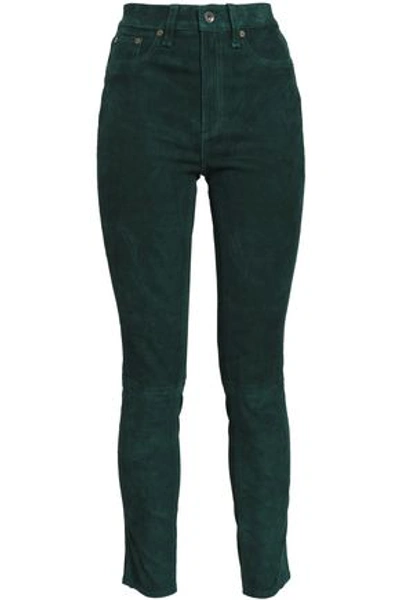 Rag & Bone High-rise Skinny Jeans In Forest Green