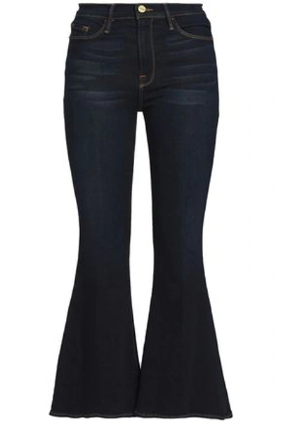 Frame Woman Mid-rise Kick-flare Jeans Dark Denim