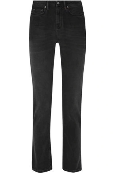 Acne Studios Woman South Mid-rise Straight-leg Jeans Black