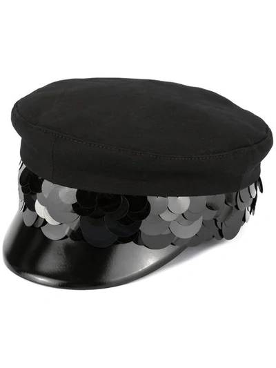 Rta Black Cotton Hat