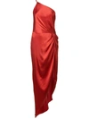 Michelle Mason Twist Knot Gown In Red