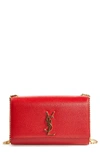 Saint Laurent 'medium Kate' Leather Chain Shoulder Bag - Red In Lipstick Red