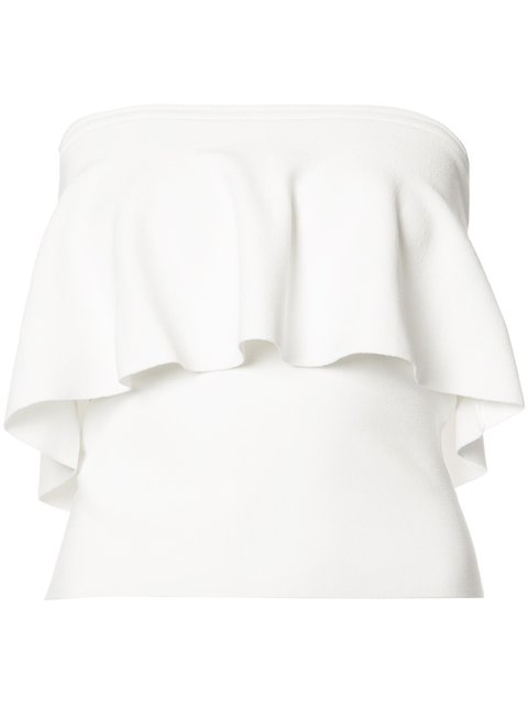 Milly Layered Strapless Top In White | ModeSens