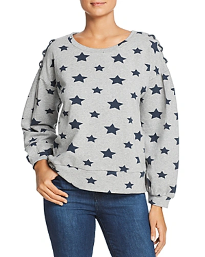 Billy T Star-print Sweatshirt In Heather Gray