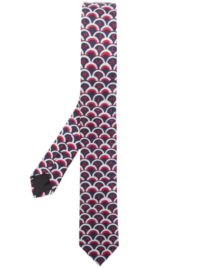 Valentino Garavani Scale Logo-jacquard Silk-twill Tie In Multicolor