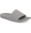 Adidas Originals Adilette Cloudfoam Mono Sport Slide Sandal In Grey