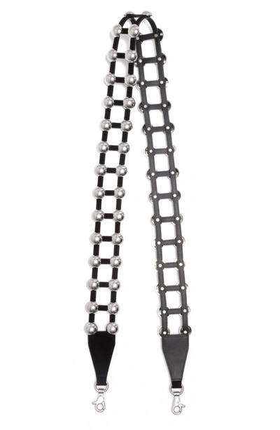 Alexander Wang Attica Studded Leather Strap In Black