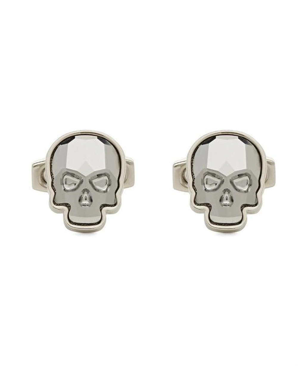 Simon Carter Swarovski Crystal Skull Cufflinks In Silver ModeSens