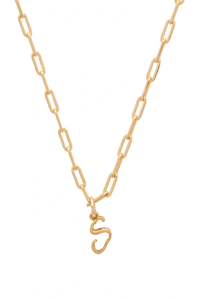 Joolz By Martha Calvo S Initial Necklace In Gold