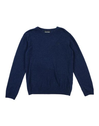 Emporio Armani Kids' Sweaters In Blue