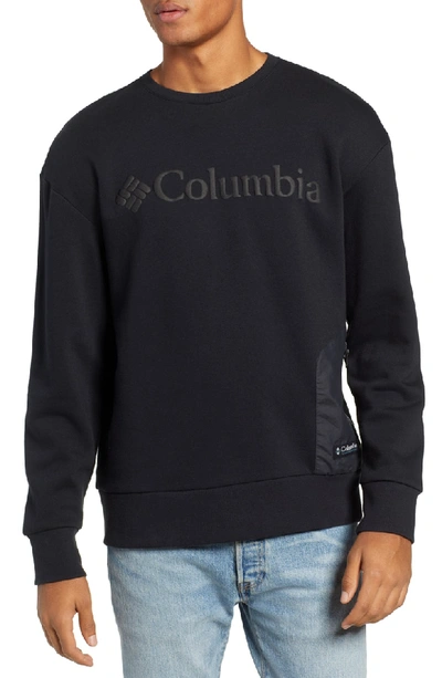Columbia Bugasweat Crewneck Sweatshirt In Black