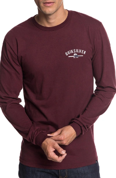 Quiksilver Simple Colour Long Sleeve T-shirt In Port Royale