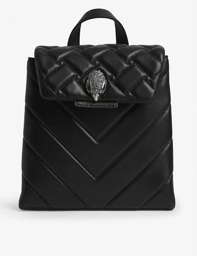 Kurt Geiger Kensington Quilted Leather Backpack In Black