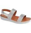 Fitflop Barra Crystalled Sandal In Silver