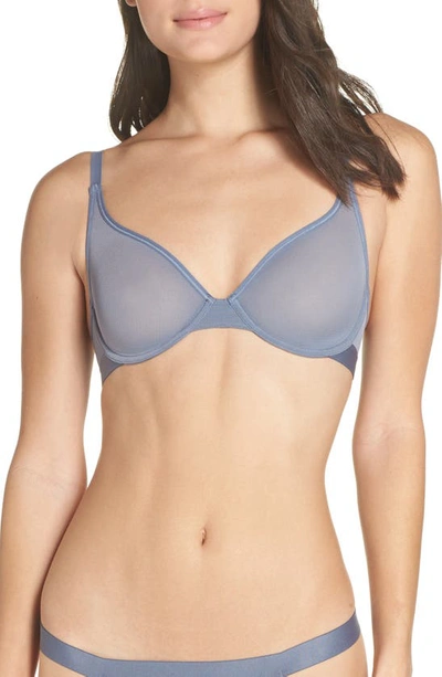 Negative Underwear Sieve Demi Bra In Slate