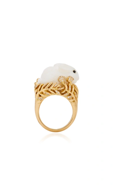 Mimi So 18k Gold, Opal And Diamond Ring In White
