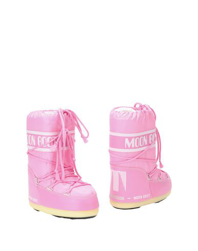 Moon Boot Kids logo-print ankle-length boots - Pink