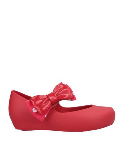 Mini Melissa Sandals In Red