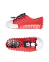 Mini Melissa Sneakers In Red