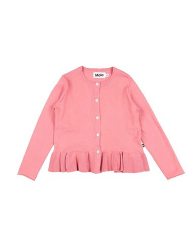 Molo Cardigan In Pastel Pink