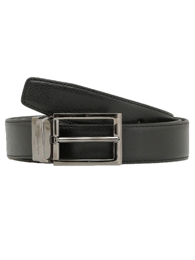 Ermenegildo Zegna Leather Belt In Basic