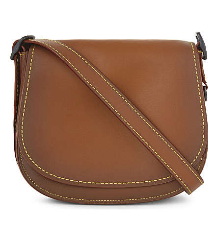 coach glovetanned saddle bag