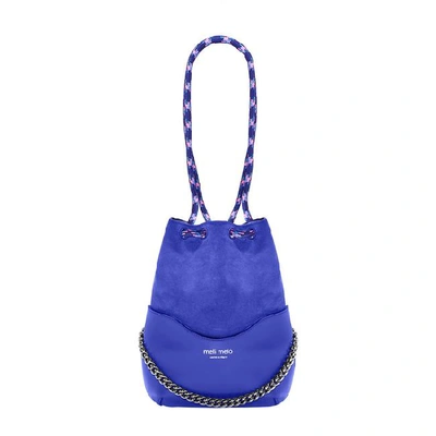 Meli Melo Hetty Majorelle Blue Leather Cross Body Bag For Women