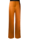 Lanvin Two Tone Relaxed Fit Trousers In Yellow
