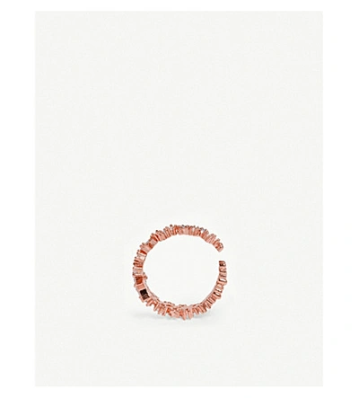 Astrid & Miyu Mystic Star Ear Cuff In Rose Gold