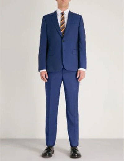 Paul Smith Soho-fit Wool And Mohair-blend Travel Suit In Mid Blue