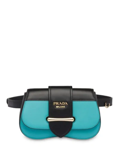 Prada Sidonie Bicolor Leather Belt Bag In Multicolor