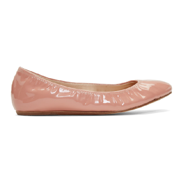 lanvin patent leather ballet flats