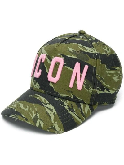 Dsquared2 Icon Military Baseball Hat In Multicolor